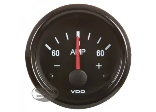 Expresní Doručení VDO série Cocpit Vision přídavný ukazatel ampermetr -60 až +60Amp