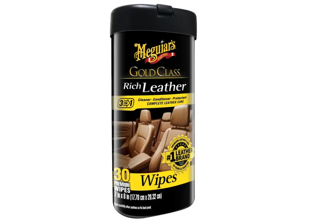 Meguiar's Gold Class Rich Leather Wipes - ubrousky na údržbu přírodní i umělé kůže, 30 ks Bezpečná Platba