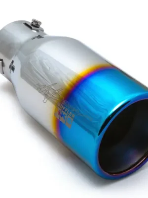 Koncovka výfuku 89 mm opálená rovná s pertlem Akční Cena