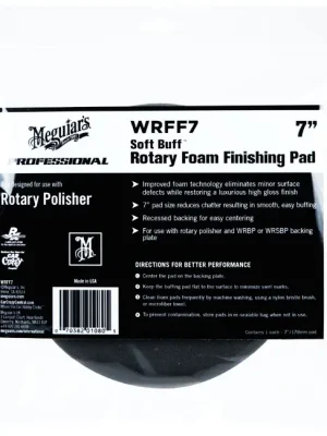 Meguiar's Soft Buff Rotary Foam Finishing Disc 7" / 175 mm - finišovací a voskovací kotouč pro rotační leštičku (měkký), 7palcový Výhodná Nabídka
