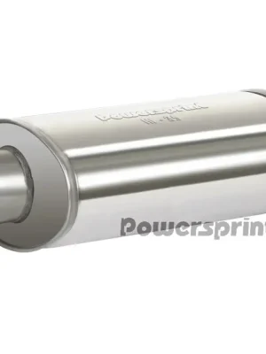 Powersprint koncový výfukový tlumič oválný jednoduchý, vnější průměr příruby 55 mm, celková délka 370mm Cenový Hit
