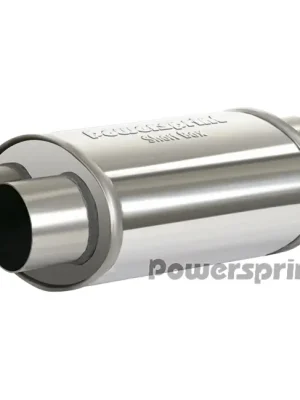 Powersprint koncový výfukový tlumič oválný dvojitý, vnější průměr příruby 2x63,5 mm, celková délka 470mm Nízká Cena