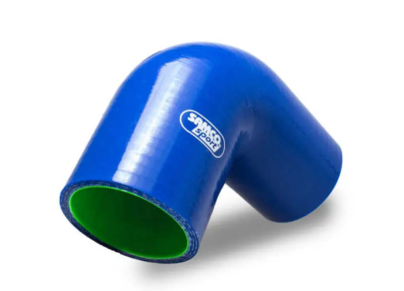 Značkový Samco Sport ProFuel silikonové koleno 120° s vnitřním průměrem 76 mm pro vedení paliva, barva samco blaze (černá s plameny)