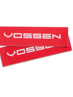 Ověřený Vossen samolepka červená, malá 12,5 x 2,5 cm