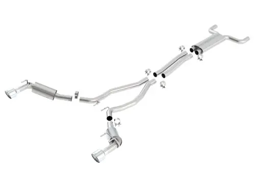 Speciální Cena Borla Cat-Back výfukový systém "S-Type" s homologací EC pro Chevrolet Camaro SS 6,2l V8 RWD 2-dvéř. r.v. od 10-13