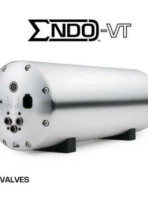 AccuAir ENDO systém zahrnující nádoby, nádoby s ventilovou jednotkou, příp. i s integrovaným kompresorem, vybavení 11,5 l nádoba s ventilovou jednotkou 2-corner ENDO-VT, barva nádoby Broušená Hit Sezóny