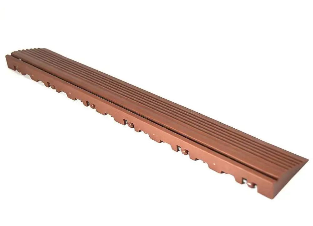 Výhodná Nabídka Swisstrax nájezdová hrana 40 cm s čepy, barva Chocolate Brown hnědá
