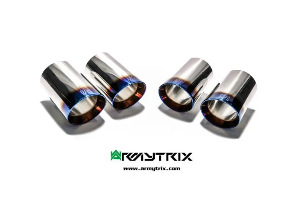 Armytrix 4x opálená koncovka výfuku (4X89mm) pro Audi S5 B8 3.0 TFSI Coupé (2012-2015) Originální