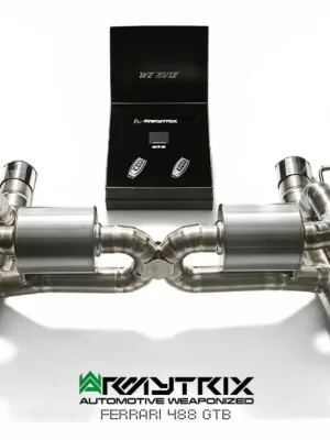Autentický Armytrix titanový výfukový systém s dálkovým ovládáním klapek Valvetronic pro Ferrari 488 GTB/Spider 3.9 V8 Twin Turbo (2015-)