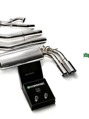 Bezpečná Platba Armytrix nerezový výfukový systém s dálkovým ovládáním klapek Valvetronic pro Volkswagen Golf 7 R 2.0 Turbo (2013-2016)