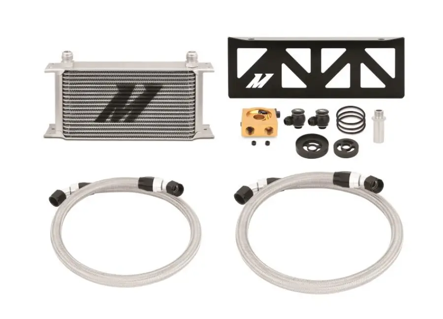 Olejový chladič Mishimoto pro Subaru BRZ (2013-), barevná varianta stříbrná, termostat Ne Autentický