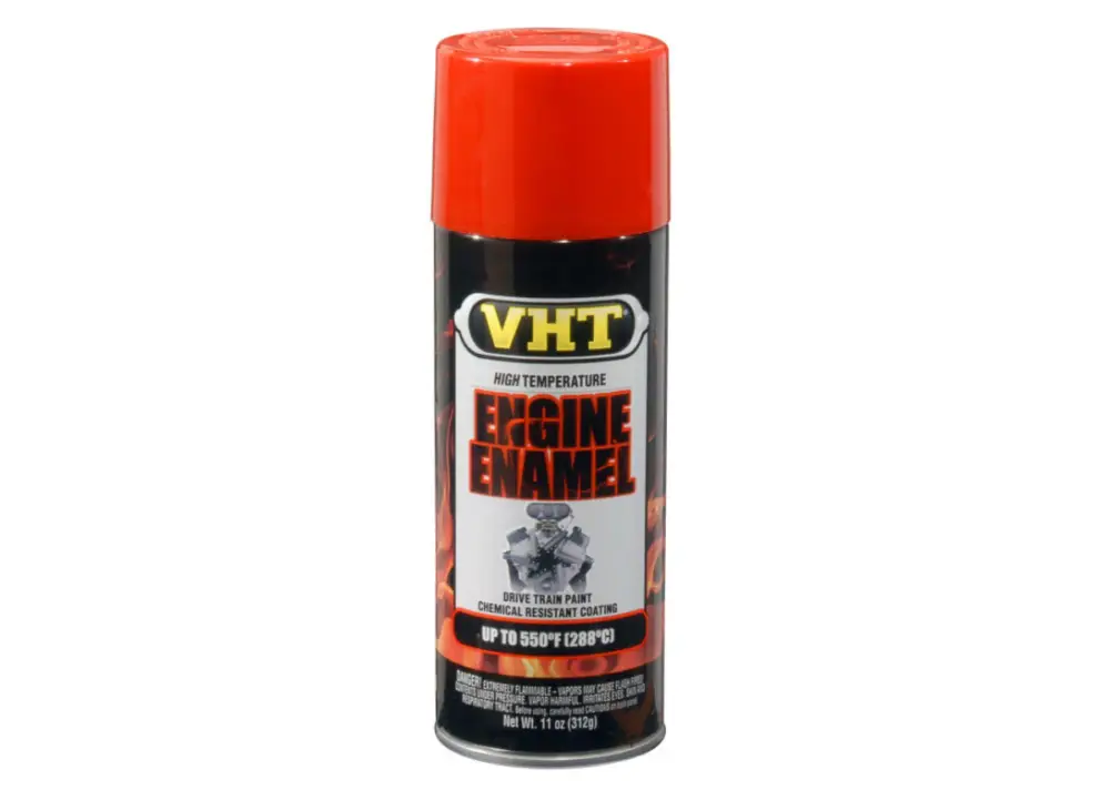 Aktuální VHT Engine Enamel barva na motory do teploty až 288°C, barva červená Chevy Orange Red
