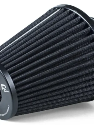 Vrácení Zdarma Raemco univerzální vzduchový filtr o délce 150 mm černý se vstupem 77 mm s možností redukce na 70 nebo 63 mm