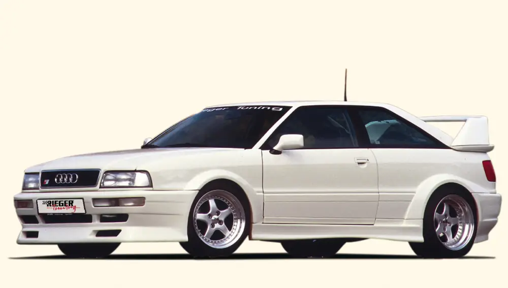 Nejlepší Cena Rieger boční díl widebody II (RT06) pro Audi 80 89 kupé, GFK (laminát), mont. strana levá