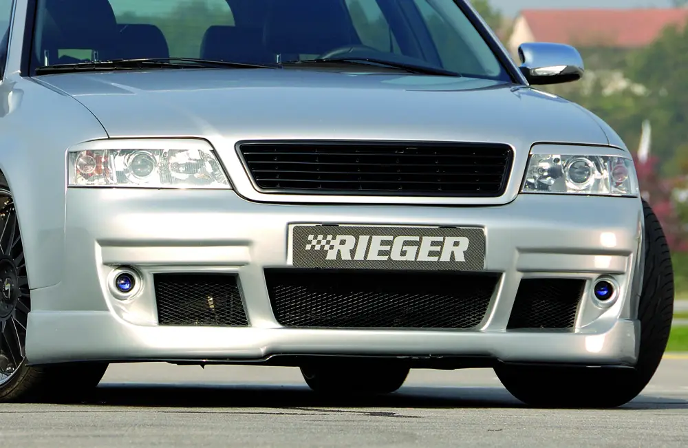 Rieger přední nárazník pro Audi A6 4B avant, sedan před faceliftem, plast ABS bez povrchové úpravy, pro vozy bez ostřikovačů světlometů a parkovacího asistenta (PDC) Horká Nabídka