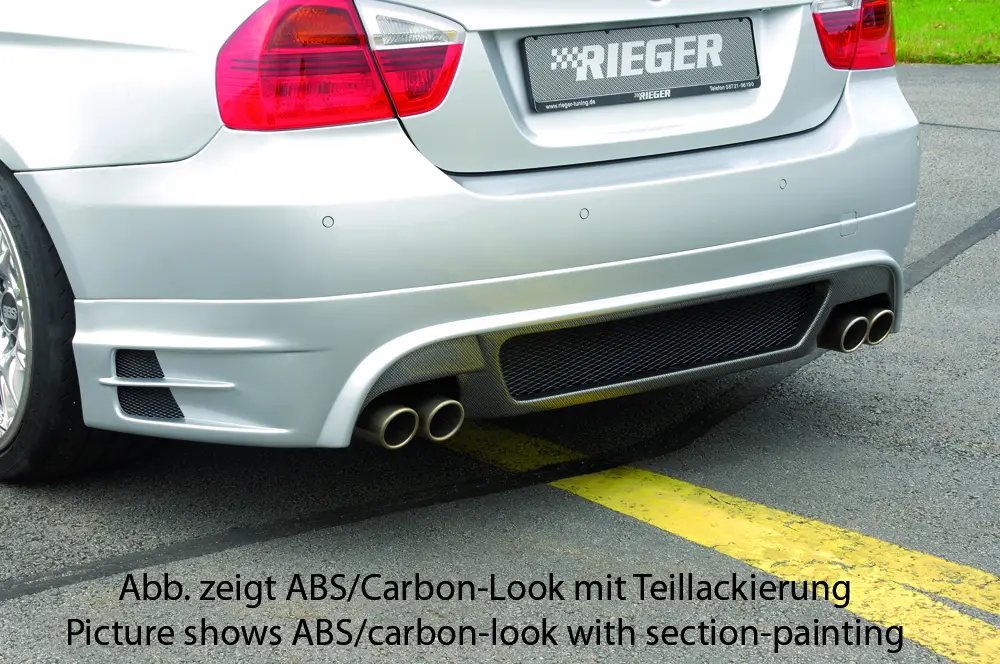 Rieger spoiler pod zadní nárazník pro BMW řada 3 E90, E91 sedan, touring vč. faceliftu r.v. 03/05-08/08, 08/05-08/08, 09/08-, plast ABS bez povrchové úpravy Hit Sezóny