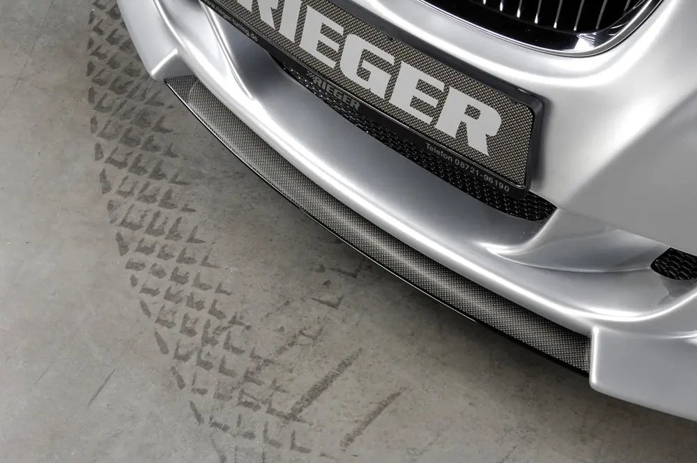 Rieger lipa pod přední nárazník pro BMW řada 3 E92, E93 kabriolet, kupé po faceliftu LCI, 03/10-, plast ABS s povrchovou úpravou Carbon-Look Levný
