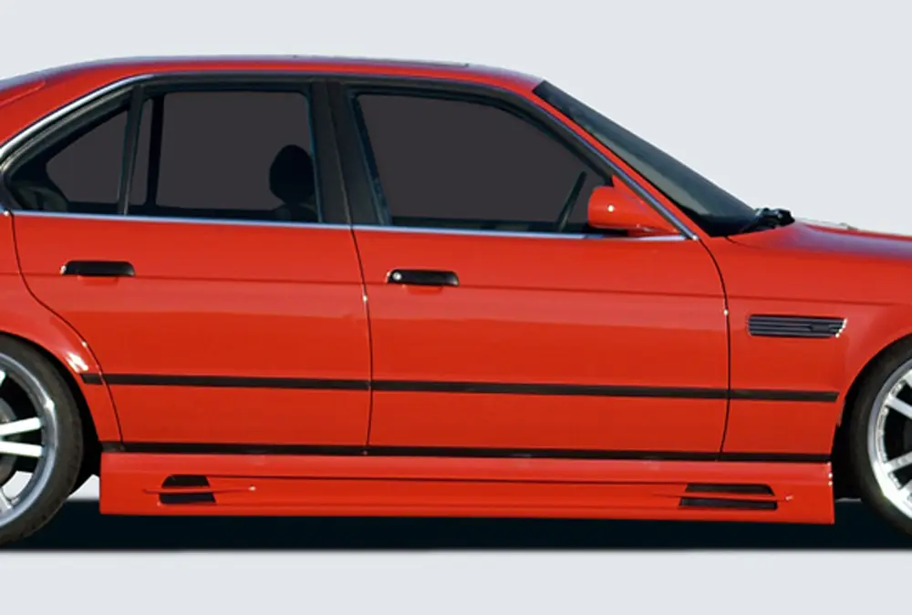 Rieger boční práh mont. strana levá pro BMW řada 5 E34 sedan, touring, r.v. 00/88-07/96, plast ABS bez povrchové úpravy, s prolisem, s prolisem a dvěma výřezy Tovární Cena