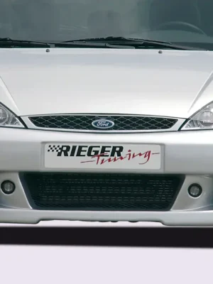 Hit Sezóny Rieger přední nárazník pro Ford Focus 1 3-dvéř., 5-dvéř., plast ABS bez povrchové úpravy, s žebrováním, pro vozy bez ostřikovačů světlometů