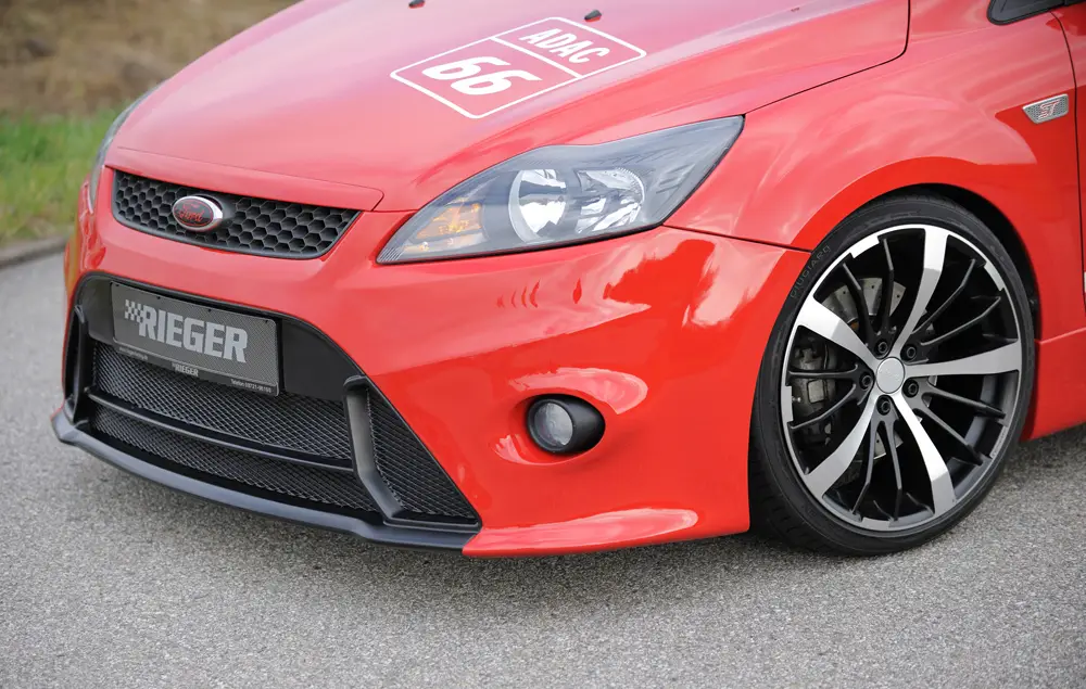 Rieger přední nárazník pro Ford Focus 2 vč. ST 3-dvéř., 5-dvéř. po faceliftu, plast ABS bez povrchové úpravy, pro vozy bez ostřikovačů světlometů Výprodej