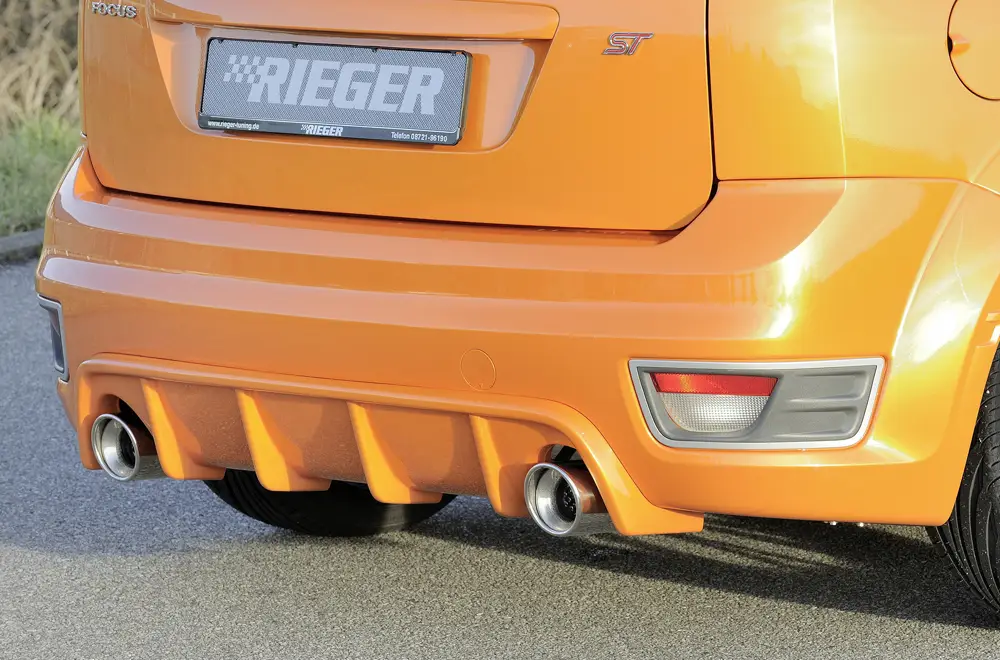 Rieger vložka zadního nárazníku pro Ford Focus 2 ST 3-dvéř., 5-dvéř. před faceliftem, plast ABS bez povrchové úpravy Přímo Od Výrobce