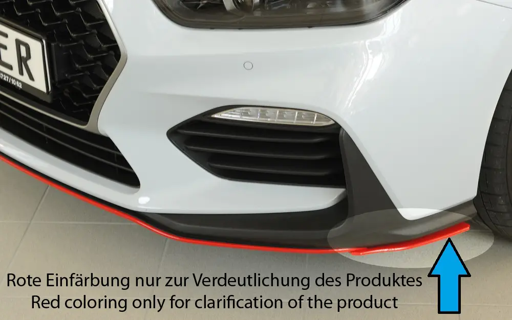 Top Prodej Rieger lipa pod přední nárazník na levé straně pro Hyundai i30 N-Performance PDE 5-dvéř. (fastback), 5-dvéř. (hatchback), 07/17-, plast ABS bez povrchové úpravy