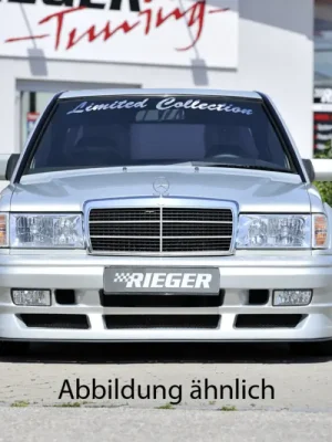 Akční Nabídka Rieger přední nárazník pro Mercedes 190 W201 sedan, GFK (laminát), pro vozy s kapotou SEC, s výřezem pro mlhová světla