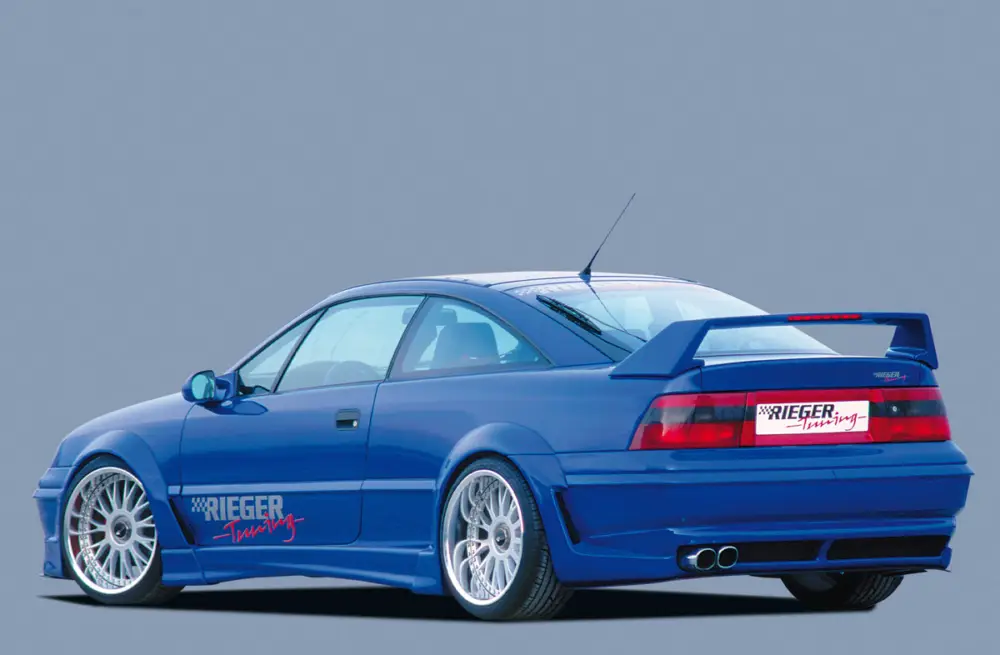 Rieger spoiler pod zadní nárazník widebody II pro Opel Calibra A 3-dvéř. r.v. 03/90-, GFK (laminát), pravý Akce