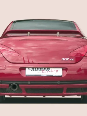Finální Výprodej Rieger spoiler pod zadní nárazník pro Peugeot 307 convertible CC vč. faceliftu r.v. 04/01-04/05, 05-05-, plast ABS bez povrchové úpravy