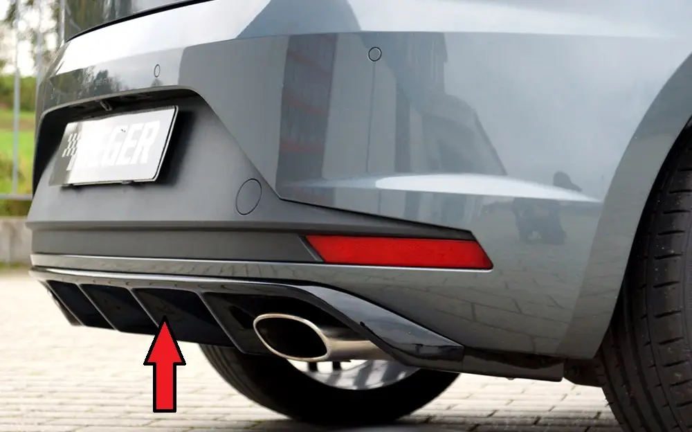 Ihned K Objednání Rieger vložka zadního nárazníku pro Seat Leon Cupra 5F 3-dvéř. (sc), 5-dvéř. před faceliftem, plast ABS bez povrchové úpravy, plast ABS lakovaný do černé lesklé barvy