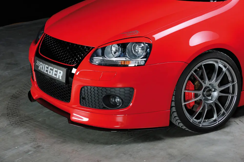 Koupit Online Rieger lipa pod přední nárazník pro Volkswagen Eos 1F kabriolet, 04/06-, plast ABS bez povrchové úpravy, "bended version"