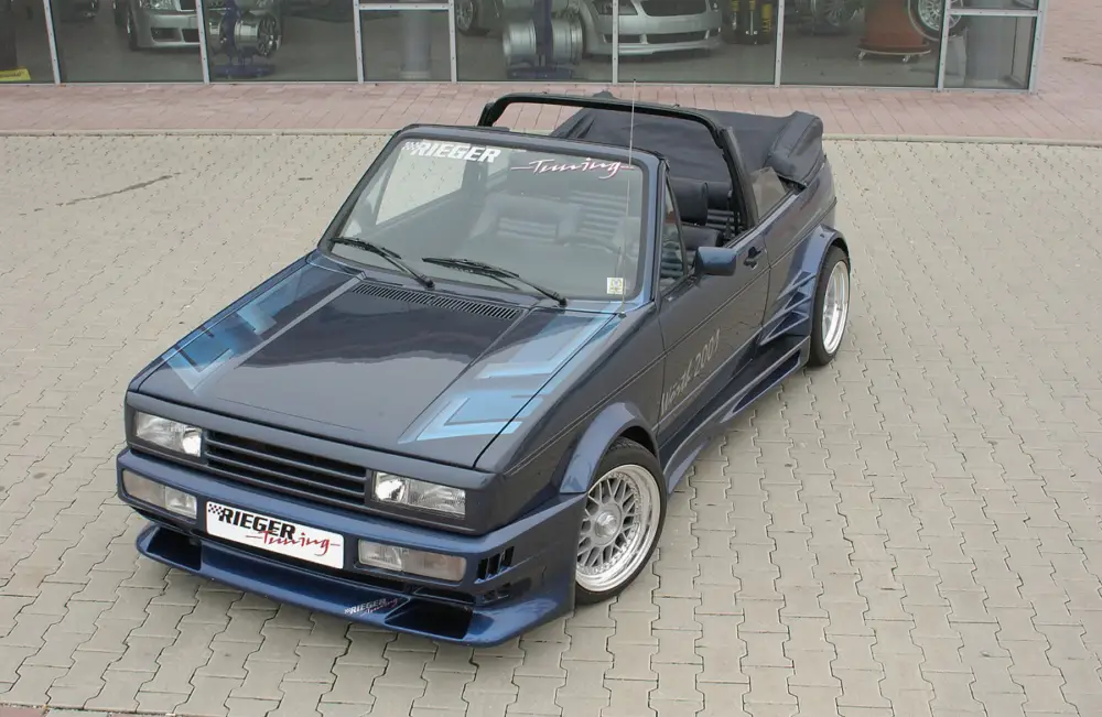 Přímo Od Výrobce Rieger přední nárazník pro Volkswagen Golf 1 kabriolet, GFK (laminát), widebody I