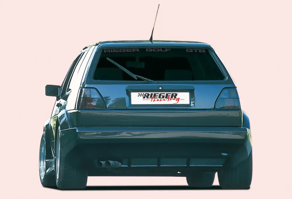Rieger zadní nárazník pro Volkswagen Golf 2, GFK (laminát), widebody I Nejlepší Volba