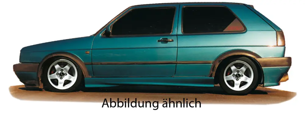 Top Prodej Rieger boční práh mont. strana pravá pro Volkswagen Golf 2 5-dvéř., r.v. 83-91, plast ABS bez povrchové úpravy, s GTI výřezem