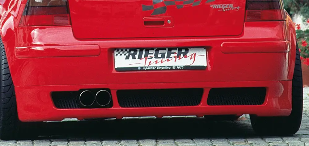 Rieger spoiler pod zadní nárazník pro Volkswagen Golf 4 1Jr.v. 10/97-03, plast ABS bez povrchové úpravy, mimo cabrio Koupit Online