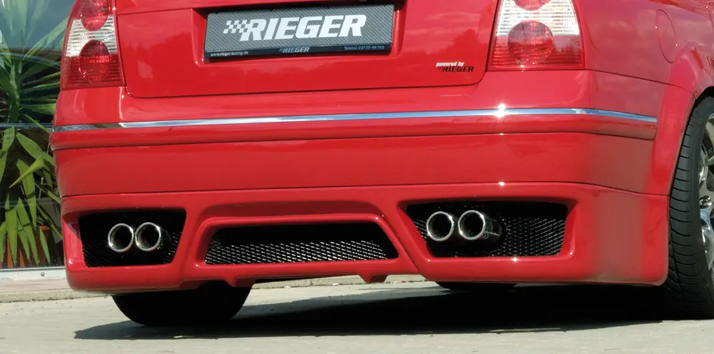 Nejlepší Volba Rieger spoiler pod zadní nárazník pro Volkswagen Passat 3BG sedan, plast ABS bez povrchové úpravy