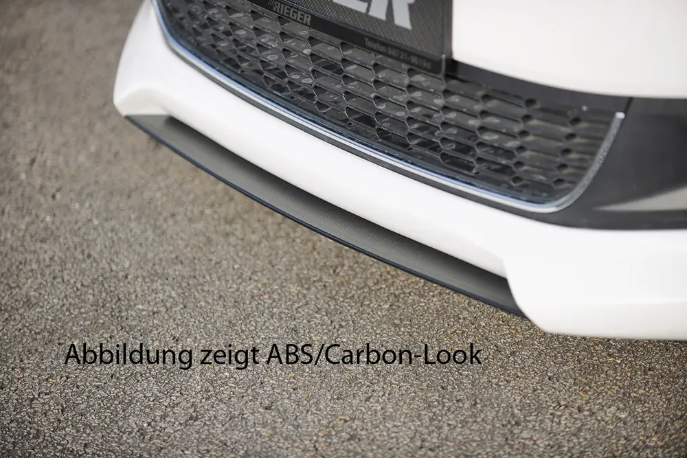 Rieger lipa pod přední nárazník pro Volkswagen Polo 6 6R 3-dvéř., 5-dvéř. před faceliftem, 04/09-01/14, plast ABS bez povrchové úpravy Nová Kolekce