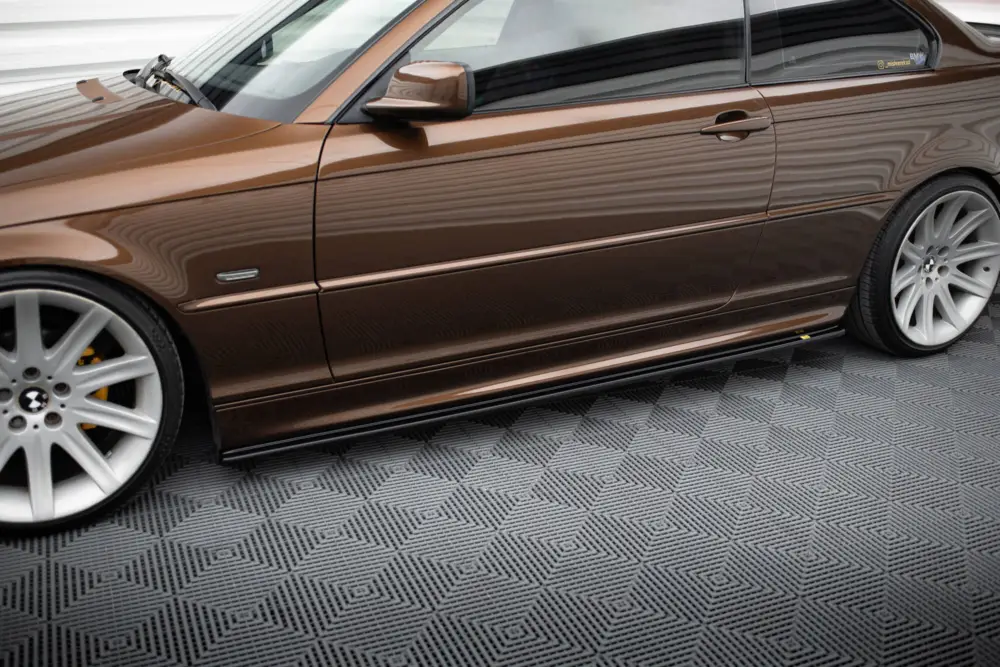 Maxton Design difuzory pod boční prahy pro BMW řada 3 E46, černý lesklý plast ABS Oblíbený