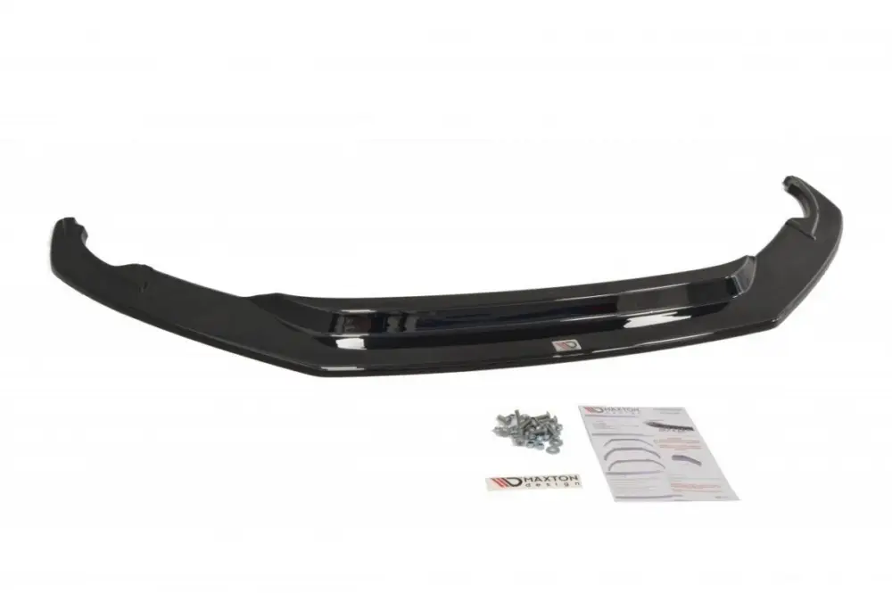 Maxton Design spoiler pod přední nárazník ver.1 pro Audi R8 Mk2, černý lesklý plast ABS Novinka