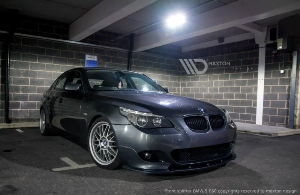 Vrácení Zdarma Maxton Design spoiler pod přední nárazník pro BMW řada 5 E60, černý lesklý plast ABS, M-pack