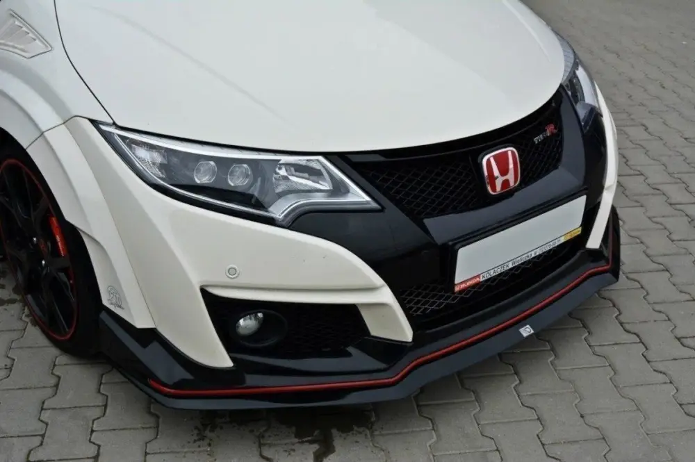 Maxton Design spoiler pod přední nárazník ver.2 pro Honda Civic Mk9 Type-S/R, černý lesklý plast ABS Objednat Nyní