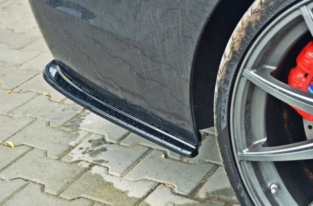 Nakupujte Hned Maxton Design boční difuzory pod zadní nárazník pro BMW řada 5 F10- F11, černý lesklý plast ABS, pro dvojité koncovky na obou stranách