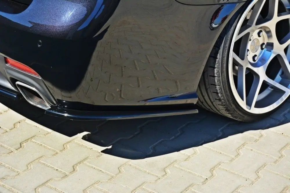 Maxton Design boční difuzory pod zadní nárazník pro Saab 9-3 Turbo X, černý lesklý plast ABS Nejlepší Volba