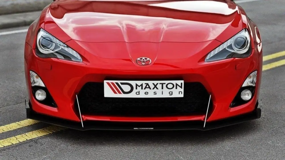 Ihned K Objednání Maxton Design "Racing" spoiler pod přední nárazník pro Toyota GT86, plast ABS bez povrchové úpravy, s bočními křidélky