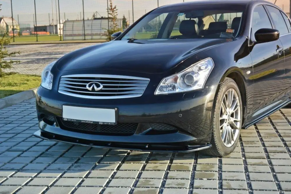 Maxton Design spoiler pod přední nárazník ver.1 pro Infiniti G37, černý lesklý plast ABS Top Prodej