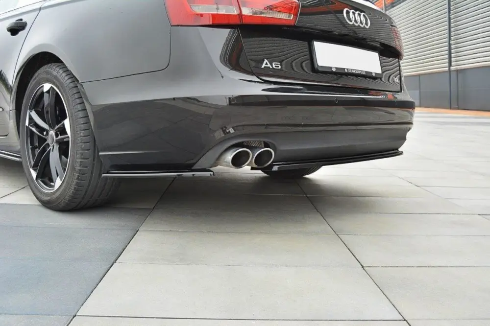 Maxton Design boční difuzory pod zadní nárazník pro Audi A6 C7, černý lesklý plast ABS Ihned K Objednání