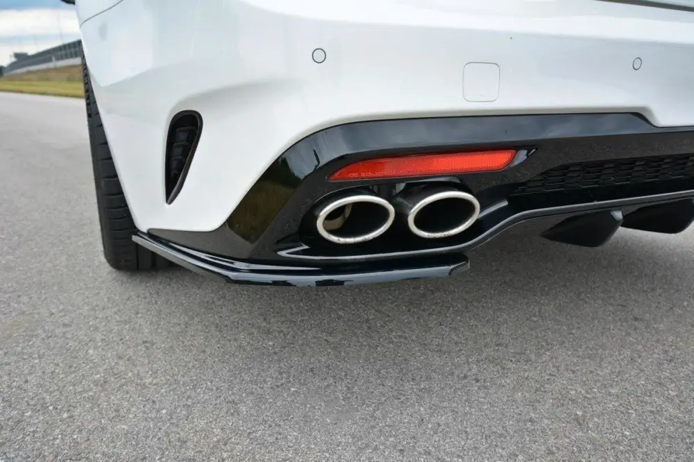 Aktuální Maxton Design boční difuzory pod zadní nárazník pro Kia Stinger GT, černý lesklý plast ABS