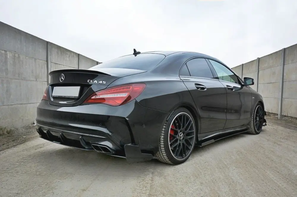 Maxton Design "Racing" difuzory pod boční prahy ver.1 pro Mercedes CLA C 117 Facelift/AMG, plast ABS bez povrchové úpravy Must-Have