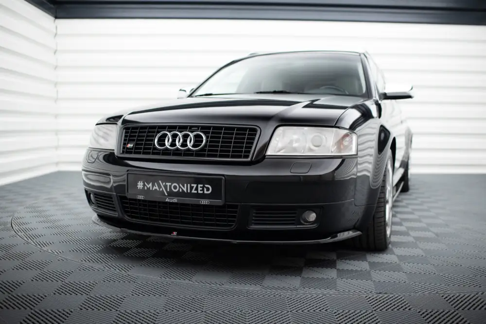 Rychlé Dodání Maxton Design spoiler pod přední nárazník pro Audi S6 C5, plast ABS bez povrchové úpravy