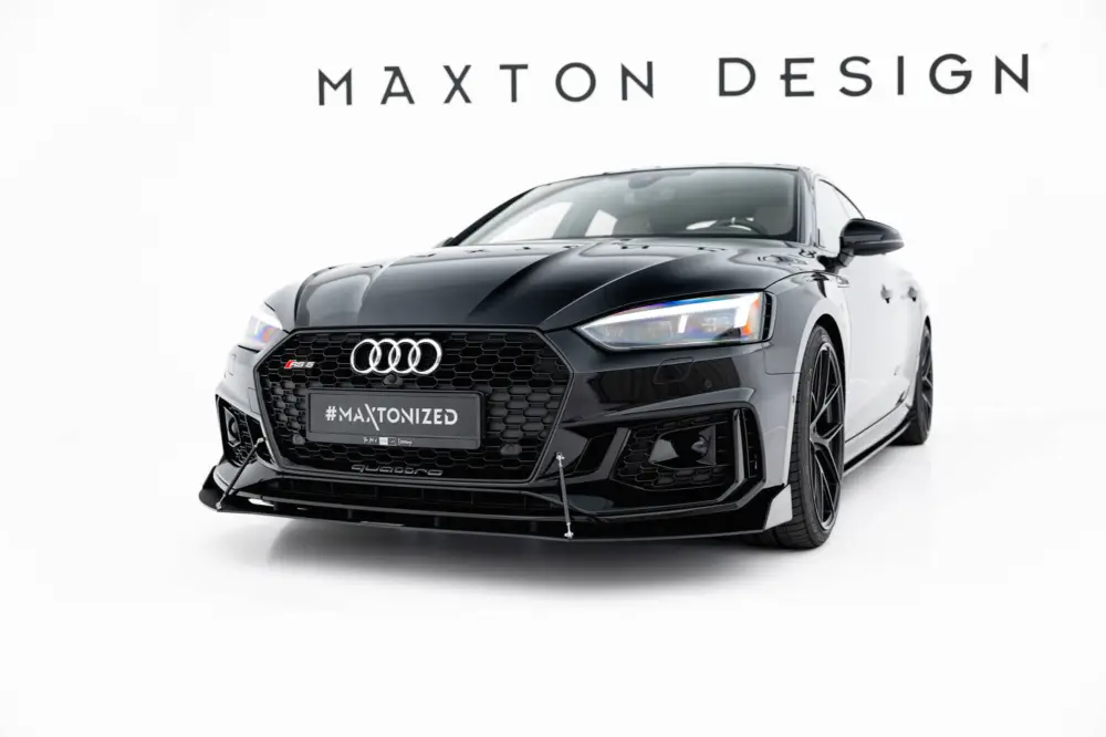 Maxton Design "Racing" spoiler pod přední nárazník ver.2 pro Audi RS5 F5, plast ABS bez povrchové úpravy Výprodej